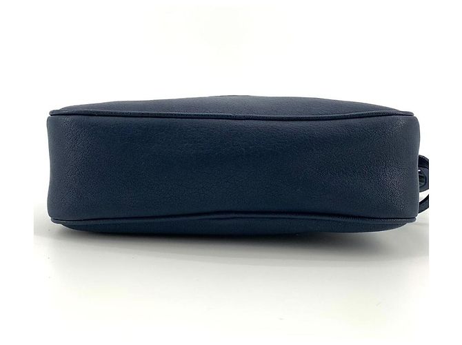 Autre Marque Borsa camera in pelle blu - vista 9