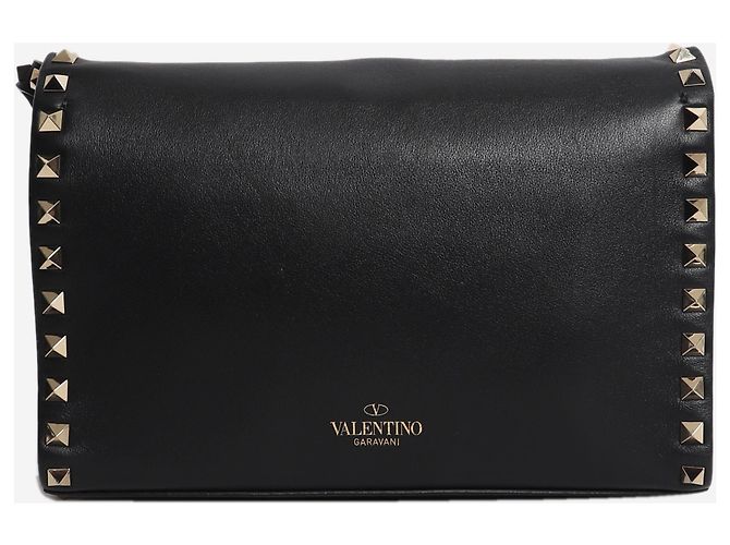 Valentino Borsa a tracolla Rockstud nera Nero - vista 2