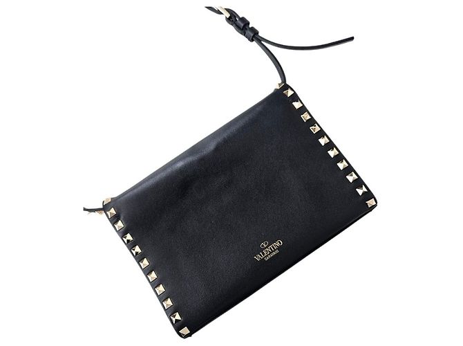 Valentino Borsa a tracolla Rockstud nera Nero - vista 3