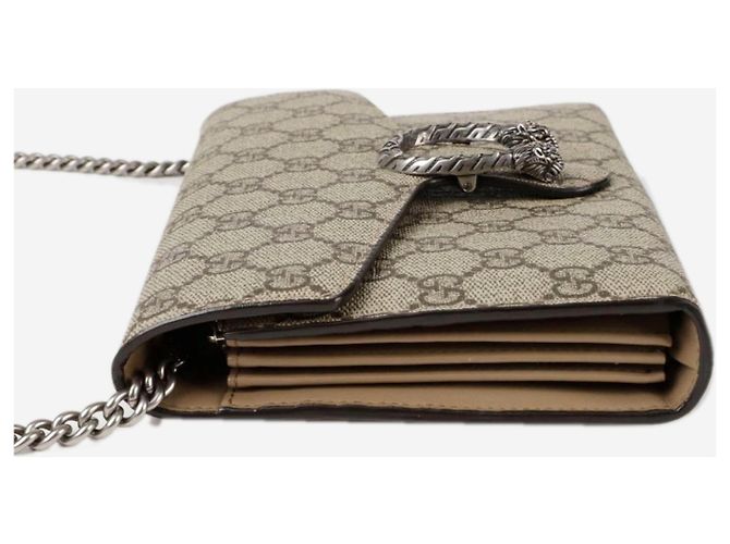 Gucci Borsa a tracolla con catena Dionysus marrone - vista 4