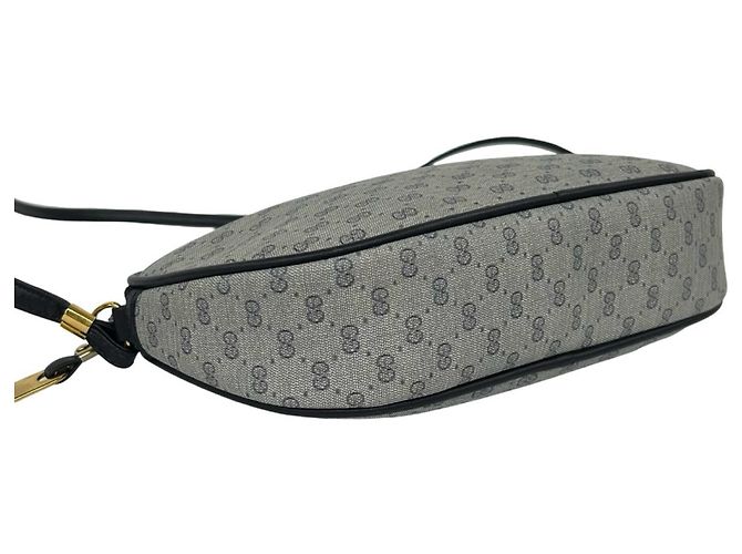 Mini Bolsa de Ombro em Couro Gucci Micro GG Logo Pattern Azul marinho - vista 7