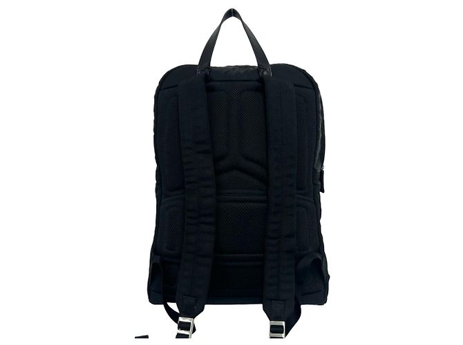 Zaino Prada in Re-Nylon con placca logo triangolare Nero - vista 3
