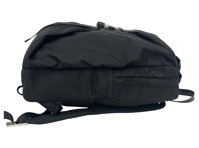 Zaino Prada in Re-Nylon con placca logo triangolare Nero - vista 6