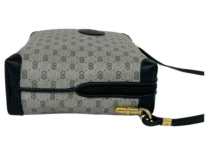 Borsa a tracolla mini e pochette in pelle GUCCI Old Gucci Micro GG Logo Pattern Blu navy - vista 6