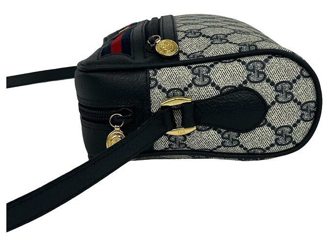 Borsa a tracolla mini in pelle con motivo GG Logo Gucci Sherry Line - vista 5