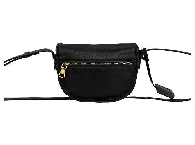 Loewe Vintage Logo Geprägte Leder-Schultertasche Braun - Ansicht 3