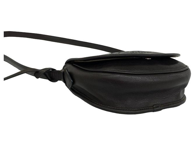Loewe Vintage Logo Geprägte Leder-Schultertasche Braun - Ansicht 7