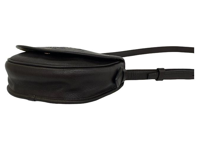 Loewe Vintage Logo Geprägte Leder-Schultertasche Braun - Ansicht 8