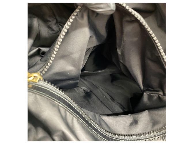 Zaino Gucci GG in pelle e velluto Nero Verde - vista 10