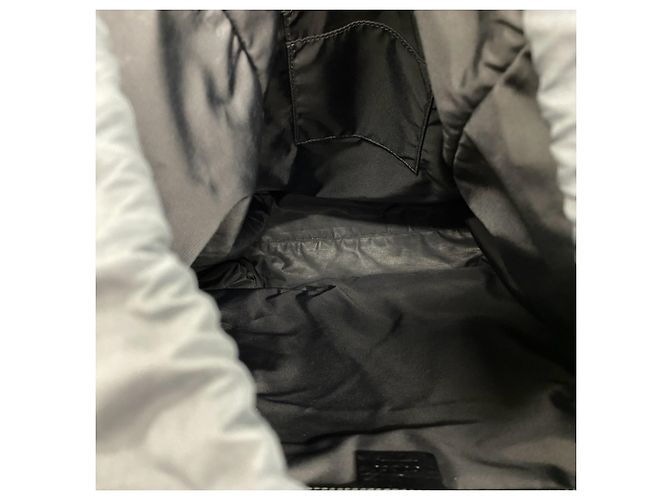 Zaino Gucci GG in pelle e velluto Nero Verde - vista 9