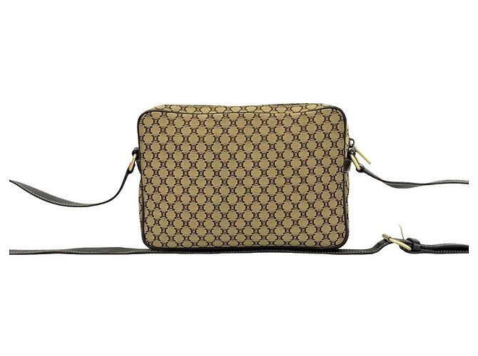 16 Céline Celine Macadam Blazon Pattern Schultertasche Braun Beige - Ansicht 3