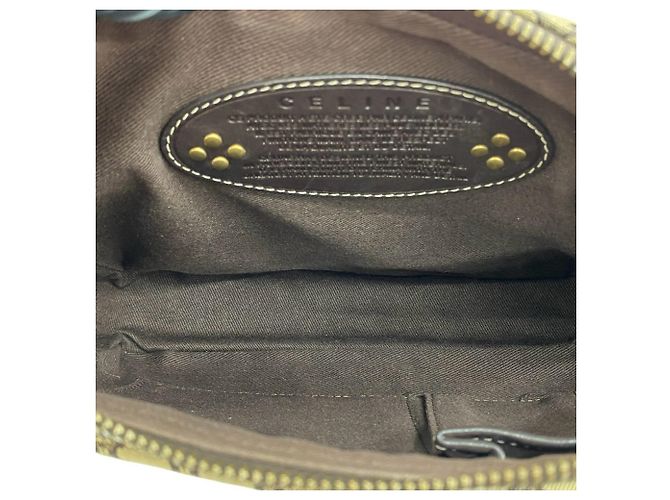 16 Céline Celine Macadam Blazon Pattern Schultertasche Braun Beige - Ansicht 9