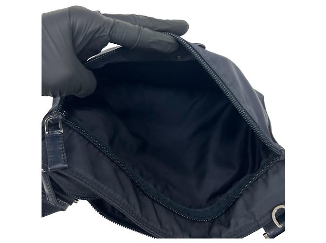 Prada Schultertasche aus Tessuto-Nylon in Navy Marineblau - Ansicht 10