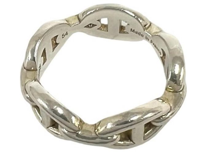 Ring Hermès Anel Hermes Chaine d'Ancre Enchainée PM Prata - vista 5