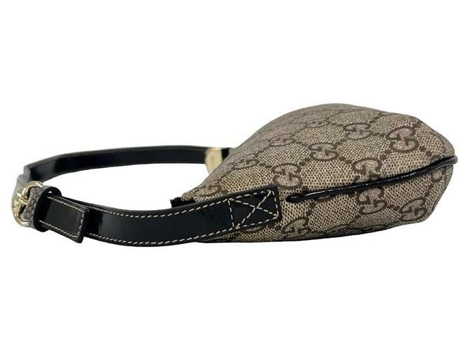Gucci GG Supreme Pattern Heart Lederhandtasche Braun - Ansicht 5