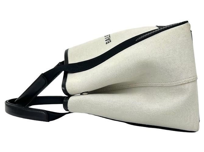 Balenciaga Navy Cabas Handtasche Schwarz Roh - Ansicht 5