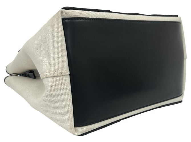 Balenciaga Navy Cabas Handtasche Schwarz Roh - Ansicht 7