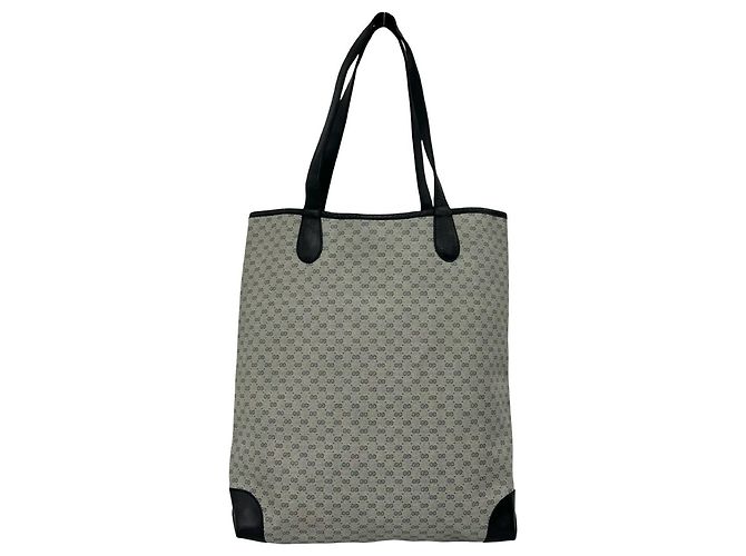 Gucci Old Sherry Line Micro GG Logo Tote Bag Rot Marineblau - Ansicht 3