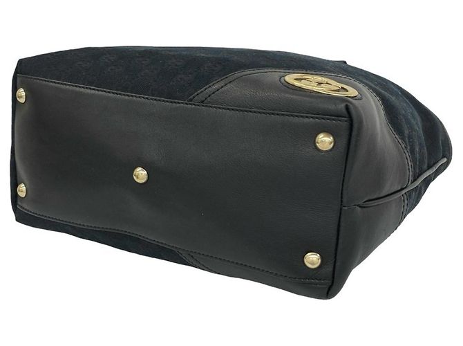 Bolso Tote Gucci New Brit con logotipo GG Negro - vista 8