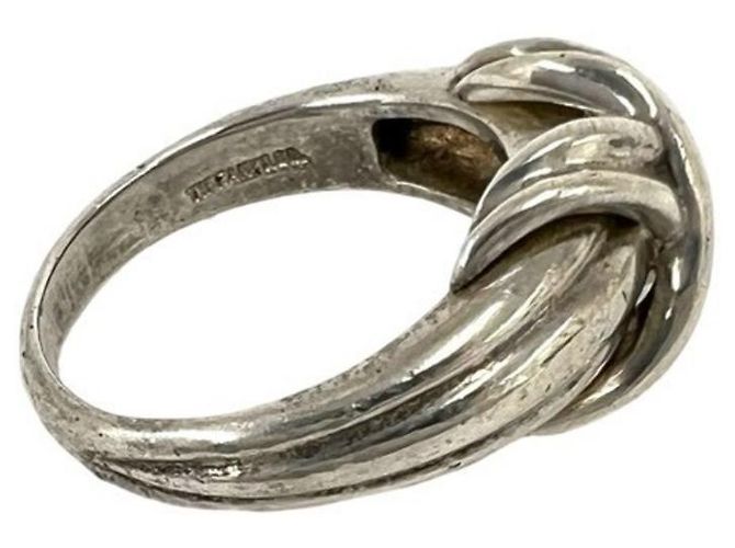 Autre Marque Anello Tiffany Vintage Signature Band Argento - vista 4