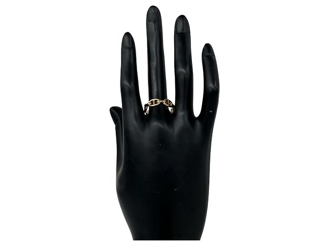 Ring Hermès Anillo Banda Hermes Enchainée en Oro Rosa Dorado - vista 2
