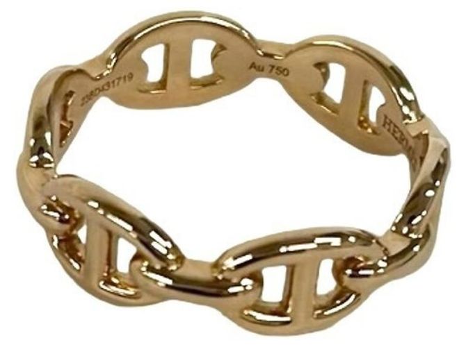 Ring Hermès Anillo Banda Hermes Enchainée en Oro Rosa Dorado - vista 4
