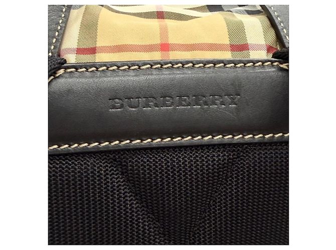 Zaino Burberry Vintage Nova Check Beige - vista 10