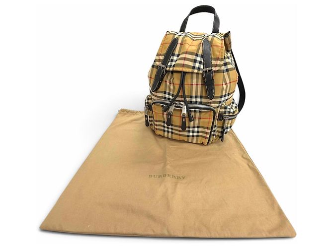 Zaino Burberry Vintage Nova Check Beige - vista 2