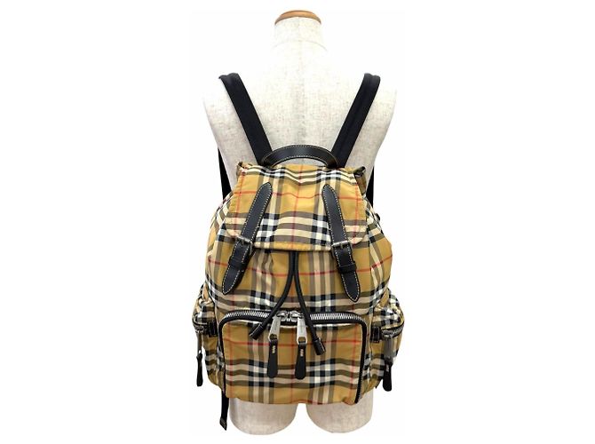Zaino Burberry Vintage Nova Check Beige - vista 3