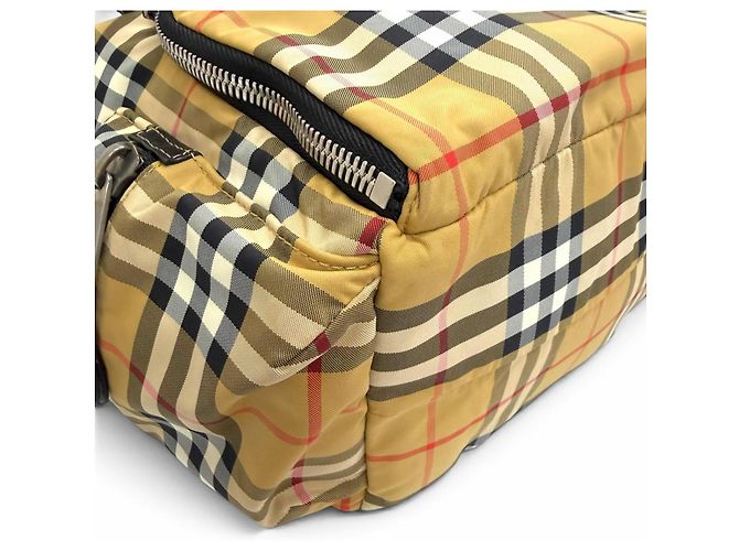 Zaino Burberry Vintage Nova Check Beige - vista 8