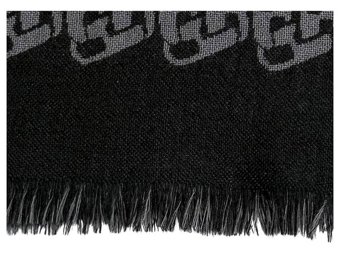 Hermès Estola HERMES de mezcla de cachemira y seda Castaño Negro - vista 9