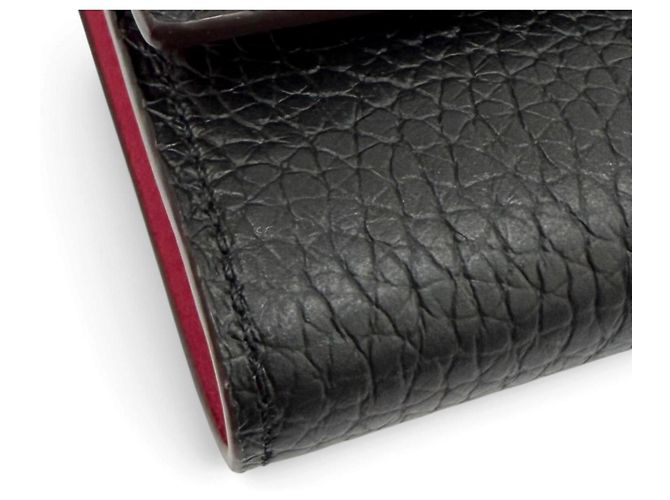 Louis Vuitton M62157 Portefeuille Capucines Compact Leather Tri-fold Wallet Negro Rosa - vista 7