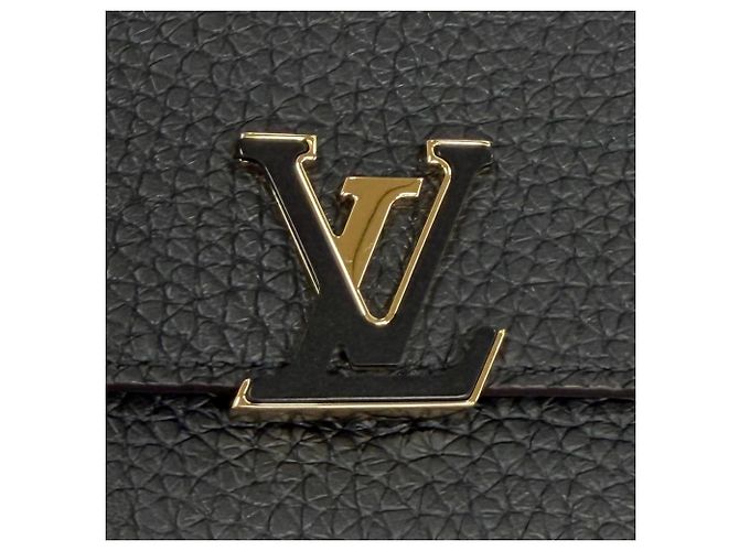Louis Vuitton M62157 Portefeuille Capucines Compact Leather Tri-fold Wallet Negro Rosa - vista 8