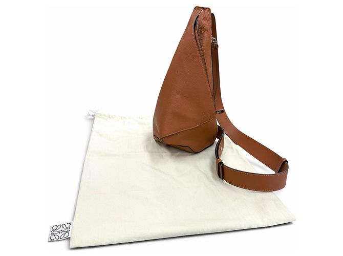Borsa a tracolla Loewe Anton Marrone - vista 2