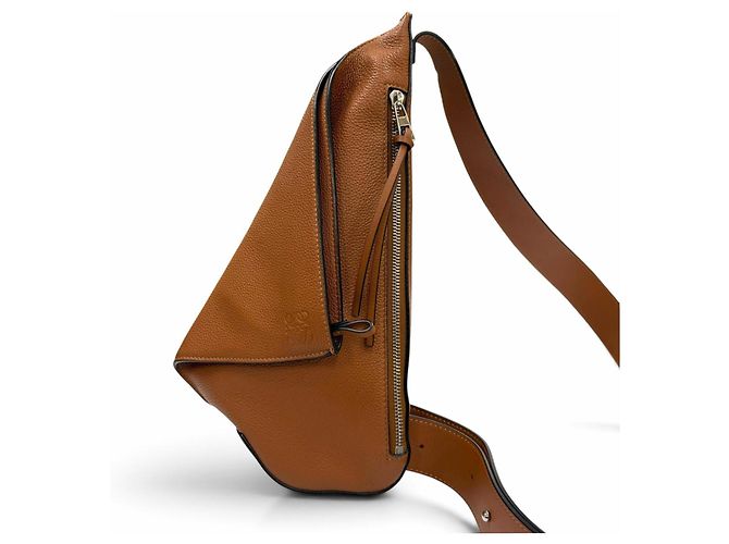 Borsa a tracolla Loewe Anton Marrone - vista 4