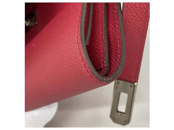 Hermès Hermes Kelly Medium Tri-fold Geldbörse Pink - Ansicht 6