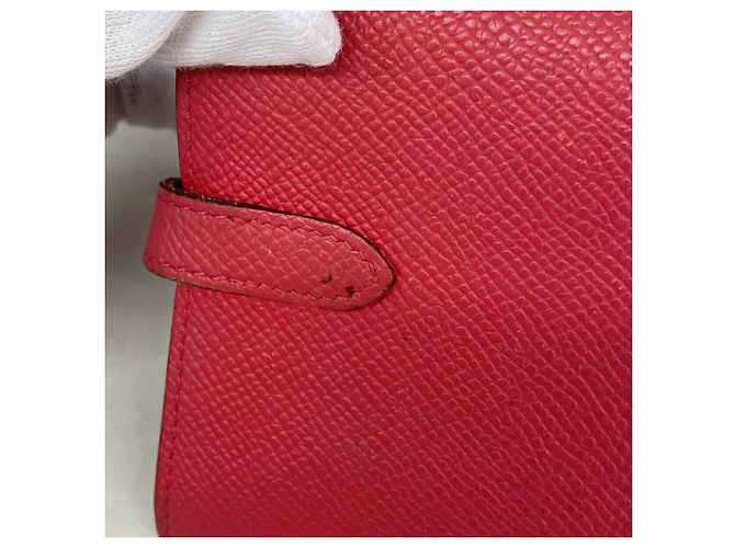 Hermès Hermes Kelly Medium Tri-fold Geldbörse Pink - Ansicht 7