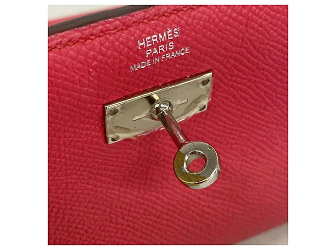 Hermès Hermes Kelly Medium Tri-fold Geldbörse Pink - Ansicht 8