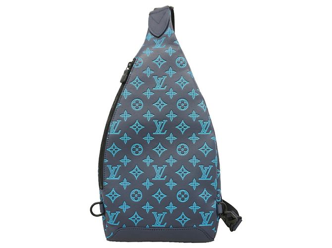 Bolsa Duo Sling Monogram Shadow Louis Vuitton Azul - vista 8