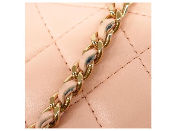 Chanel Matelassé Schultertasche mit Kette Pink - Ansicht 12