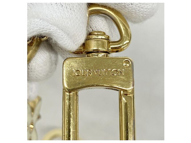 Louis Vuitton Schlüsselanhänger Charm Chain Fleur de Monogram Beige Golden - Ansicht 2