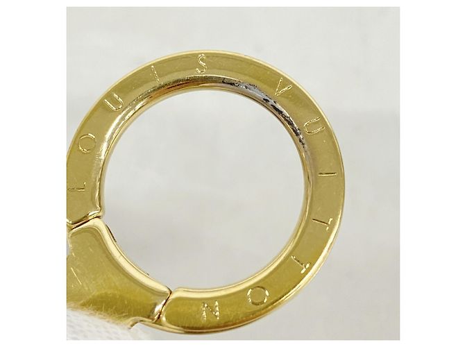 Louis Vuitton Schlüsselanhänger Charm Chain Fleur de Monogram Beige Golden - Ansicht 3
