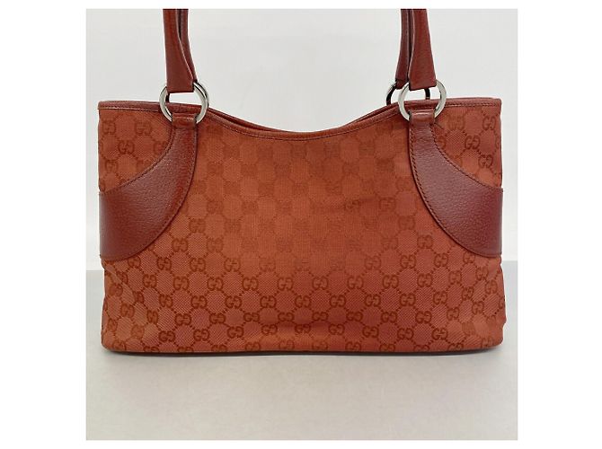 Borsa Tote Gucci GG Canvas Rosso - vista 11