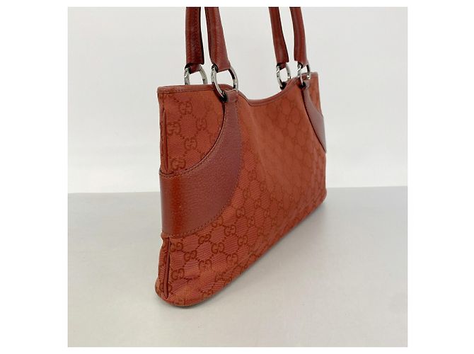 Borsa Tote Gucci GG Canvas Rosso - vista 2