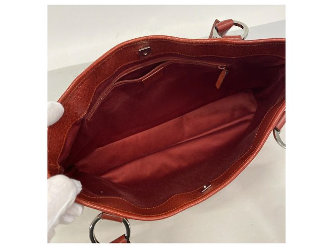 Borsa Tote Gucci GG Canvas Rosso - vista 4