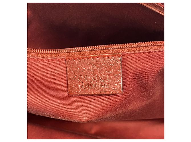Borsa Tote Gucci GG Canvas Rosso - vista 5