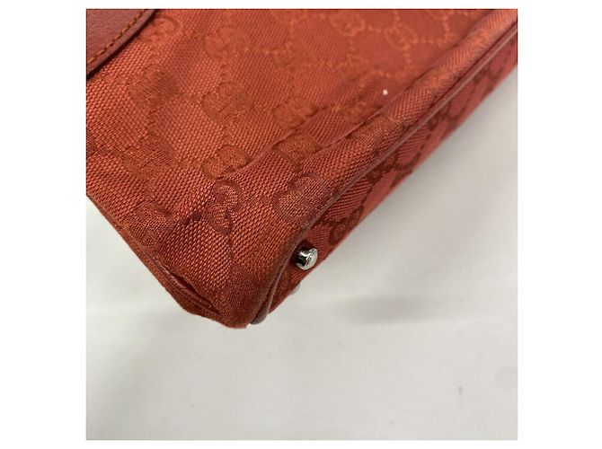 Borsa Tote Gucci GG Canvas Rosso - vista 6