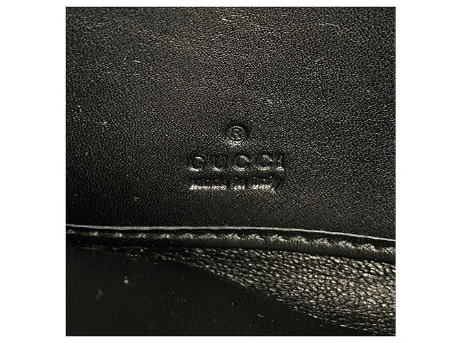 Gucci Black Leather Long Wallet - view 4