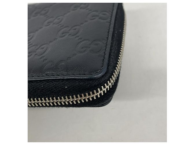 Gucci Black Leather Long Wallet - view 5