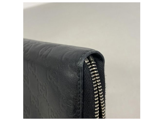 Gucci Black Leather Long Wallet - view 6